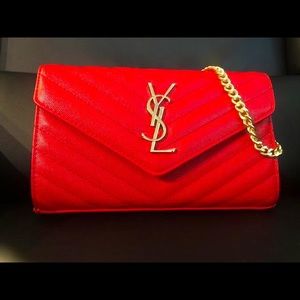 YSL red medium monagram crossbody , BRAND NEW ! Never been worn